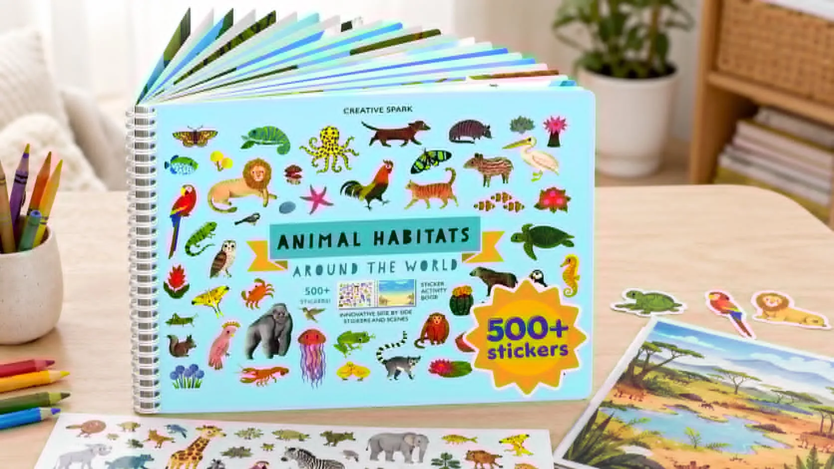 Why the CUPKIN Animals Habitat 500+ Kids Sticker Book Keeps Kids Engaged for Hours