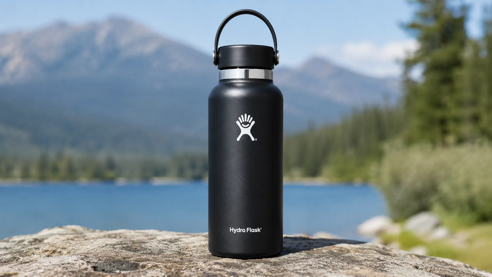 This Hydro Flask Wide Mouth Water Bottle Keeps Drinks Cold All Day
